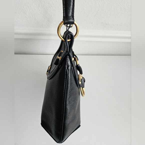 Gucci Horsebit Black Leather Shoulder Bag - Picture 5 of 11